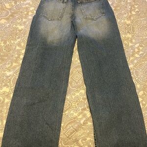 refuge Wide-Leg Jeans in Faded Blue